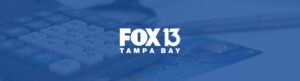 Logo of Fox 13 Tampa Bay on top of calculator image