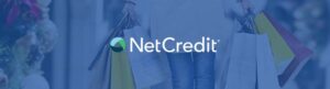 Net Credit logo with holiday shopper